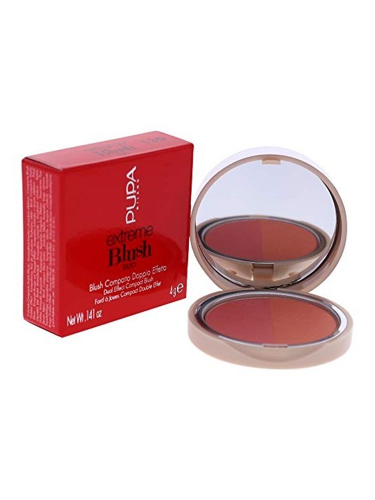 Pupa Extreme Blush DUO Fard in polvere 4 g 130 Matt Salmon Radiant Peach donna
