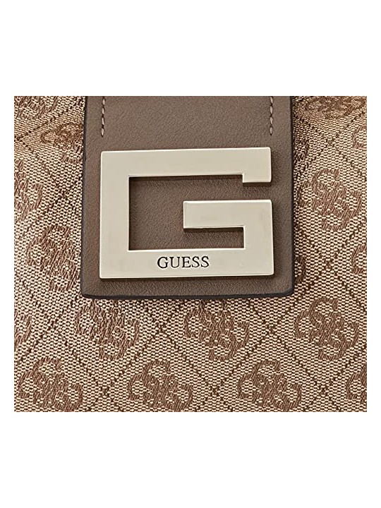 Borsa Hobo Guess Brightside Poliuretano Latte Donna