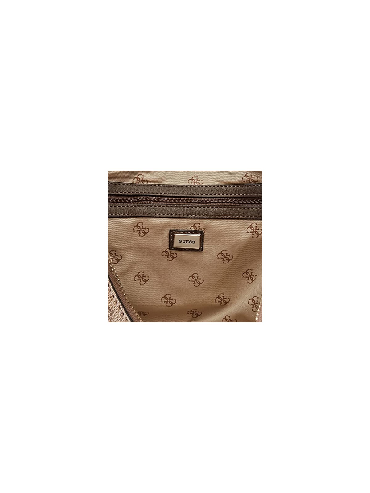 Borsa Hobo Guess Brightside Poliuretano Latte Donna