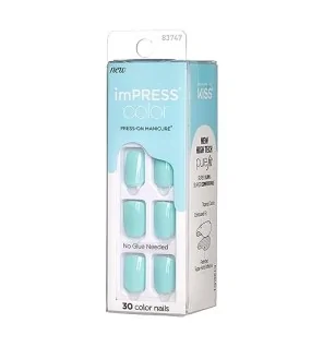 KISS imPRESS color Press-On Manicure S (008 Mint to Be) 30 pcs