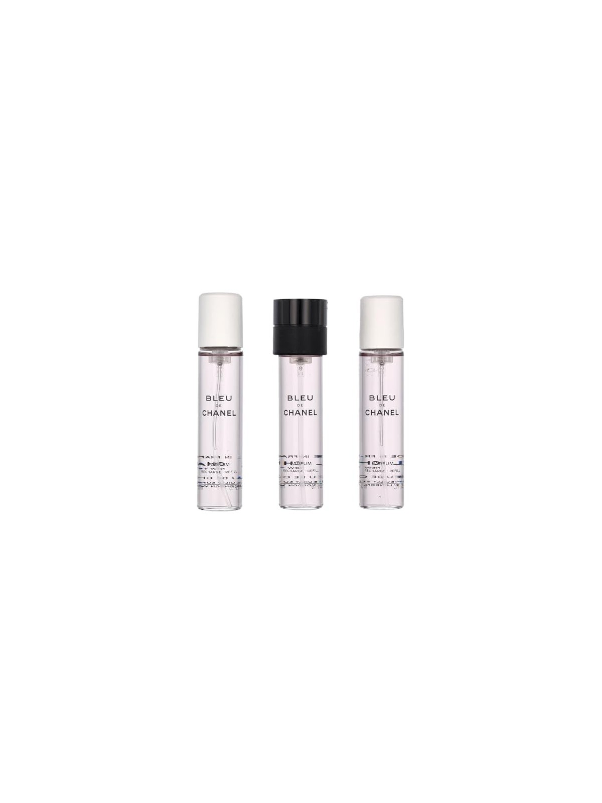 Chanel Bleu De Chanel Pour Homme Giftset uomo 60ml 3x eau de parfum Spray Refill 20ml - Twist and Spray - Travel Sprays
