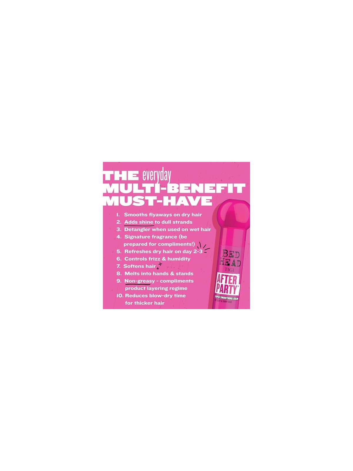 Tigi BED HEAD After Party Super Smoothing Cream unisex 100ml