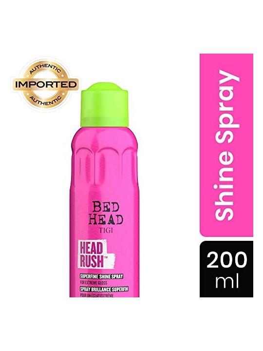 Tigi Spray per la lucentezza dei capelli Bed Head Headrush Superfine Shine Spray 200ml donna Tigi www.essenzetotalstyle.com 