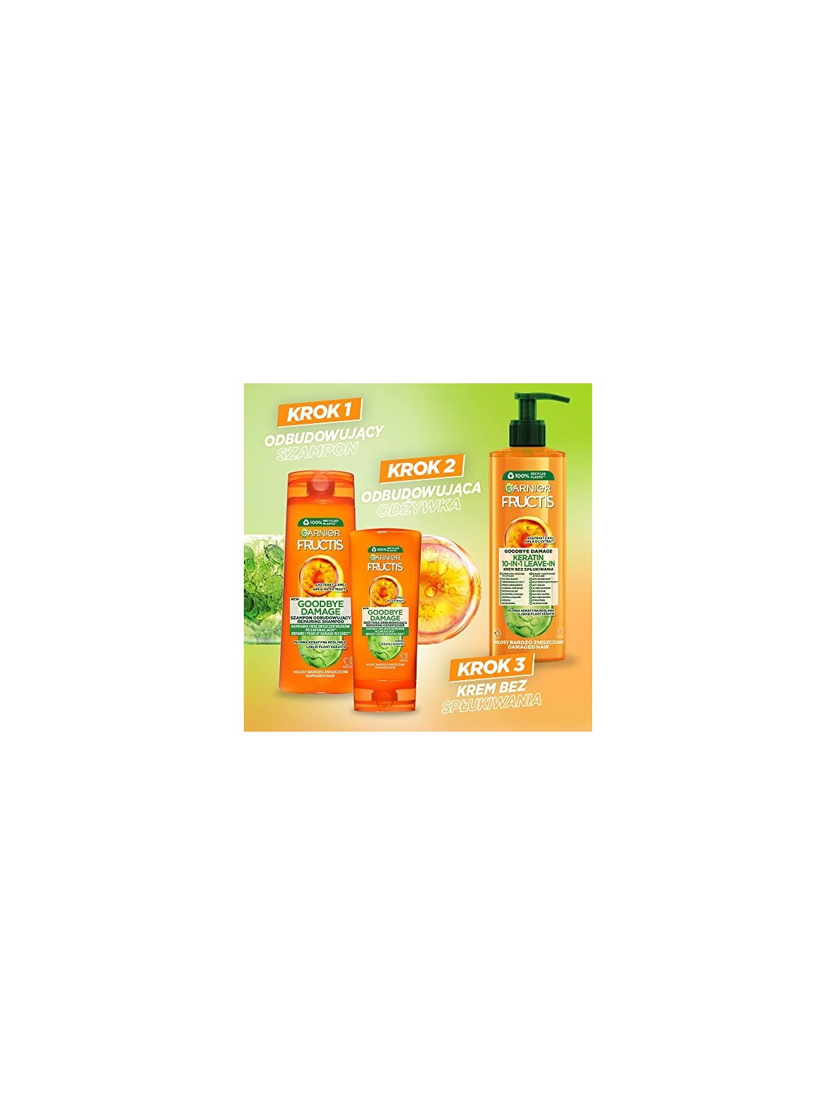 Balsamo GARNIER Fructis Goodbye Damage per capelli danneggiati 200ml