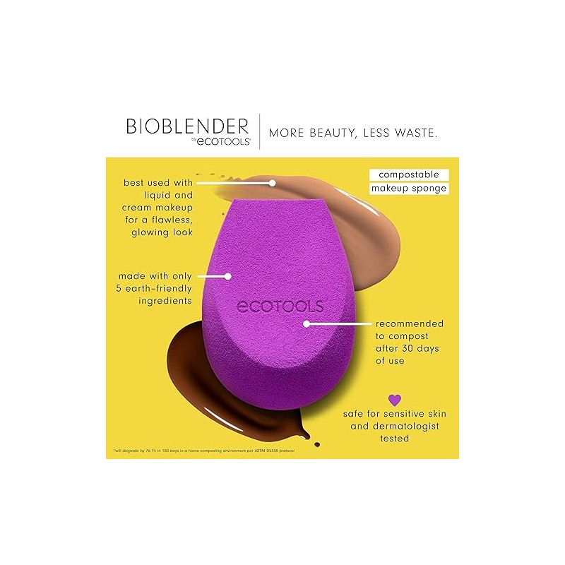 EcoTools Spugnetta trucco Bioblender Spugnetta trucco donna 1 unit
