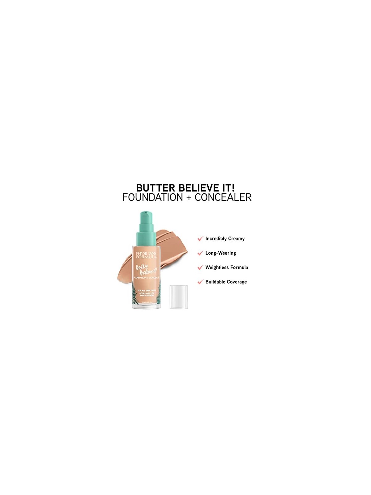 Physicians Formula Butter Believe It! Foundation  Concealer 30 ml donna Light