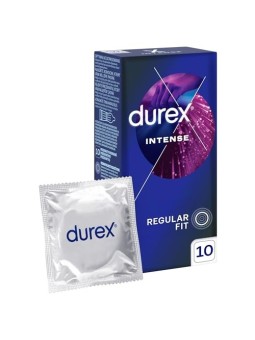 DUREX Preservativi a coste Intense con borchie e gel stimolante 10 pz