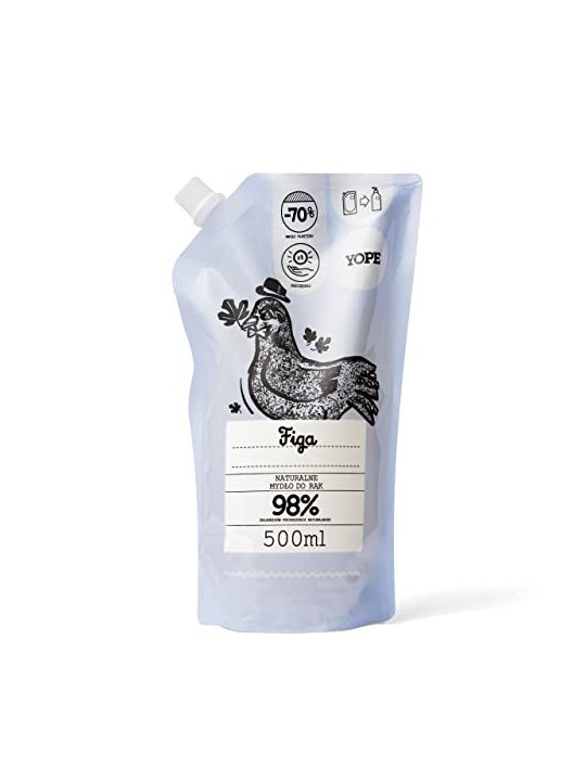 YOPE Moisturising Liquid Soap Refill Pack Figa 500ml