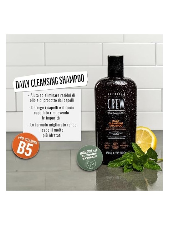 American Crew Daily Cleansing Shampoo donna 1000ml