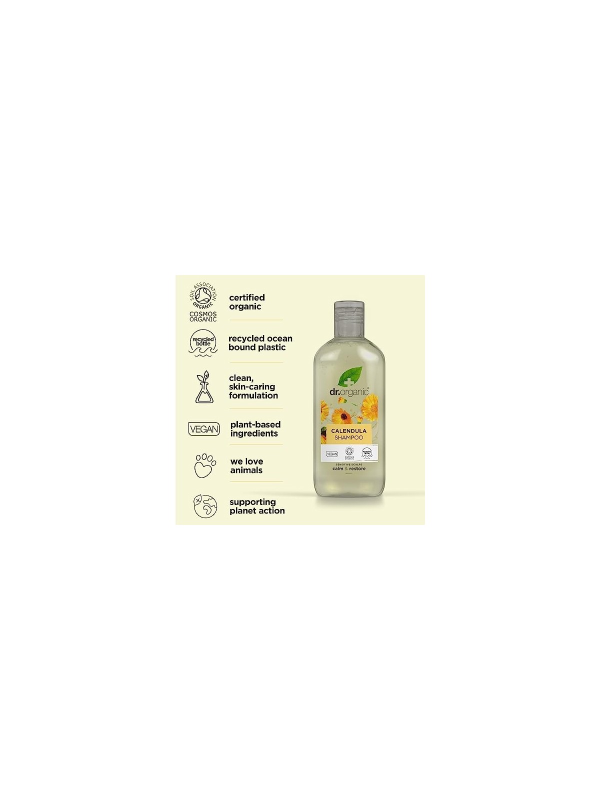 Dr Organic Shampoo alla Calendula 265ml per Donna