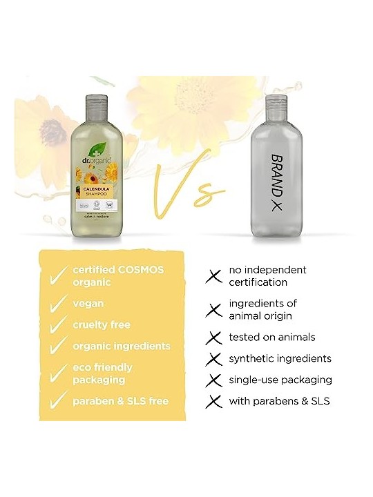 Dr Organic Shampoo alla Calendula 265ml per Donna