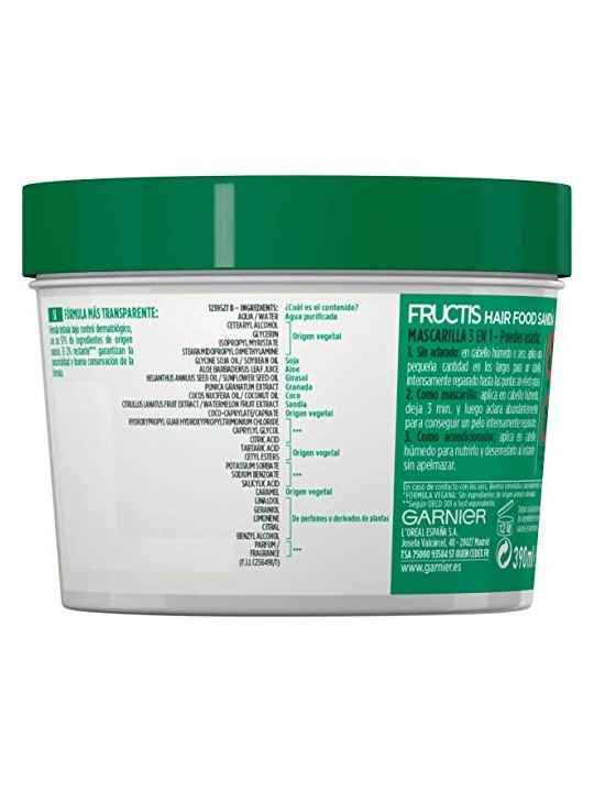 GARNIER FRUCTIS HAIR FOOD Anguria Maschera Rivitalizzante 350ml