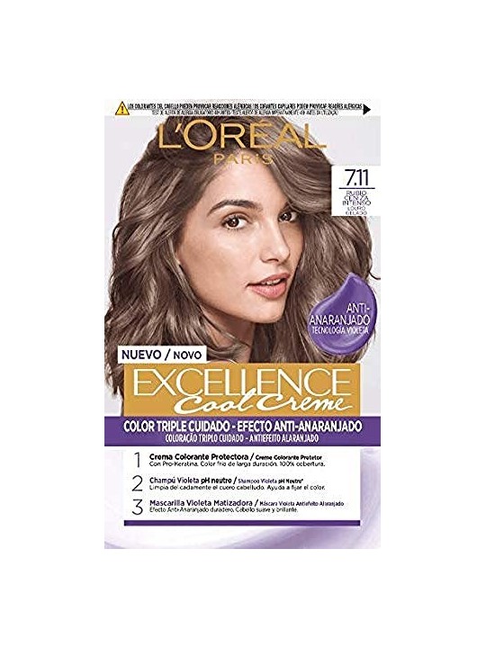 L'Orï¿½ï¿½al Paris EXCELLENCE Crema tinta 711biondo cenere intenso 192ml unisex