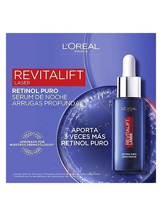 Siero notte L'Orï¿½ï¿½al REVITALIFT LASER RETINOL PURO 30ml