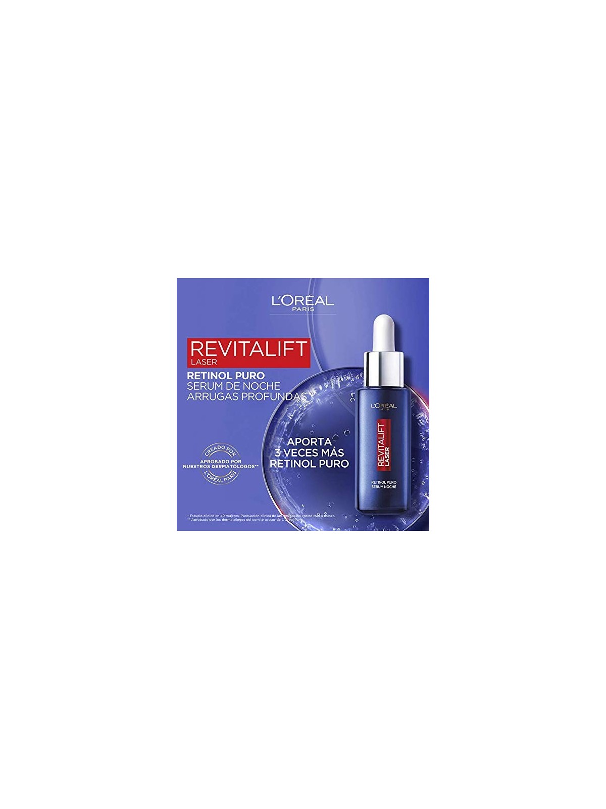 Siero notte L'Orï¿½ï¿½al REVITALIFT LASER RETINOL PURO 30ml