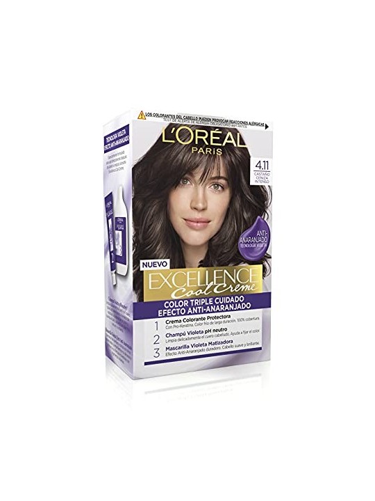 L'Orï¿½ï¿½al Paris EXCELLENCE crema colorante n4 11 marrone cenere intenso 1 u unisex 192ml