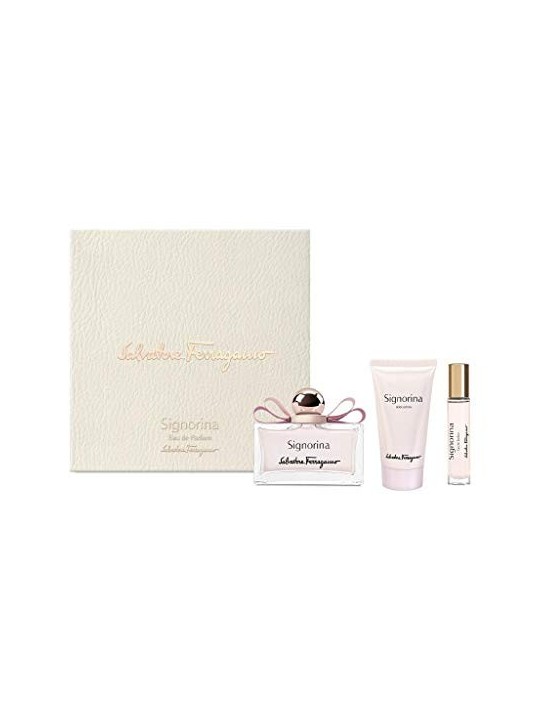 Salvatore Ferragamo Signorina SET eau de parfum 100 ml eau de parfum 10 ml Lozione Corpo 50 ml donna 100ml