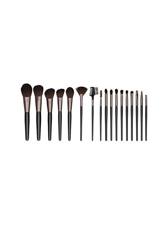 MIMO Black Makeup Brush Set 18 pcs Women's Brushes