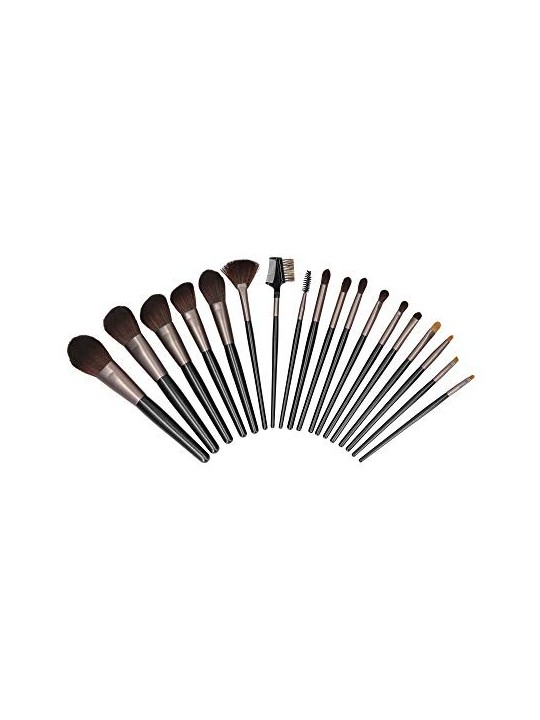 MIMO Black Makeup Brush Set 18 pcs Women's Brushes
