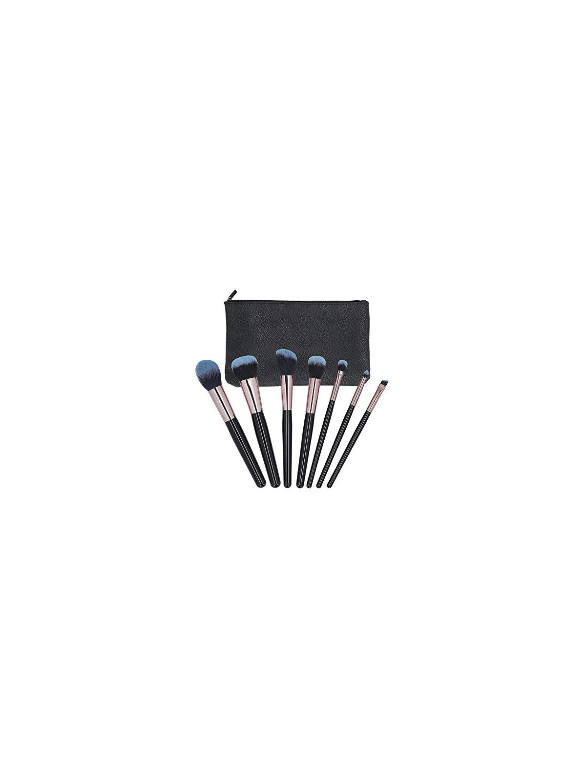 MIMO Black Makeup Brush Set 7 pcs Women's Brushes