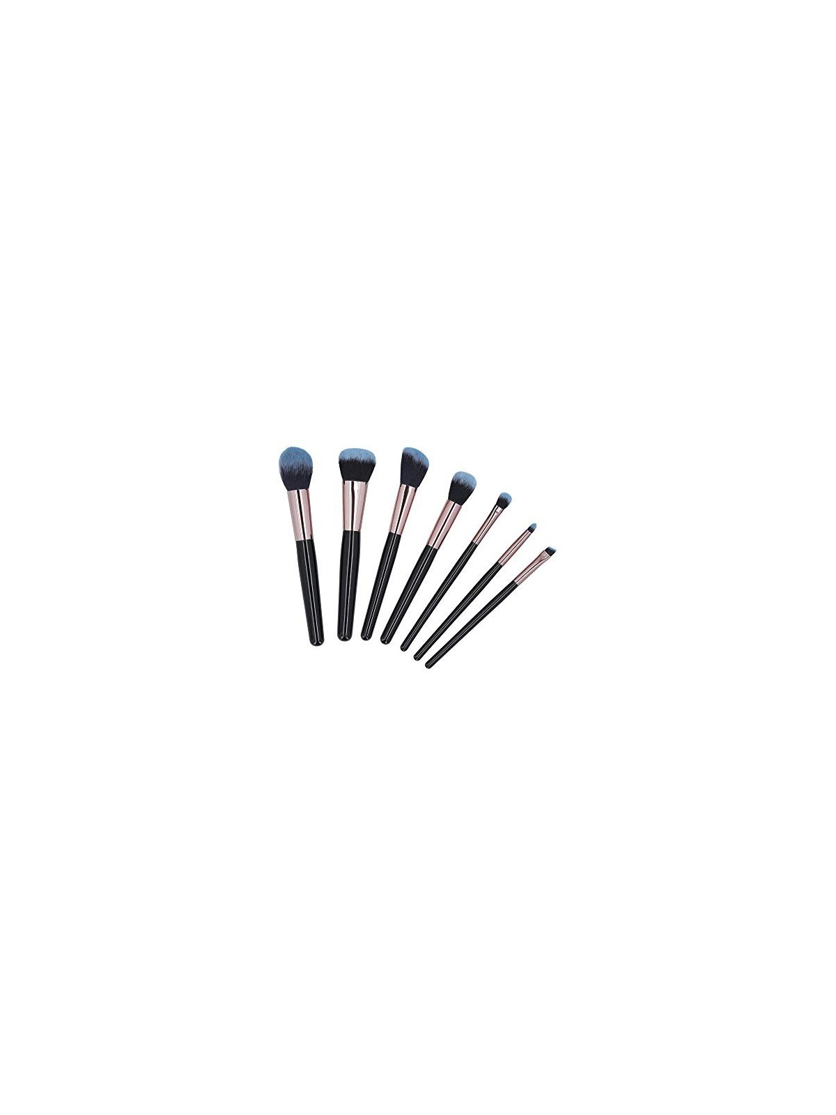 MIMO Black Makeup Brush Set 7 pcs Women's Brushes