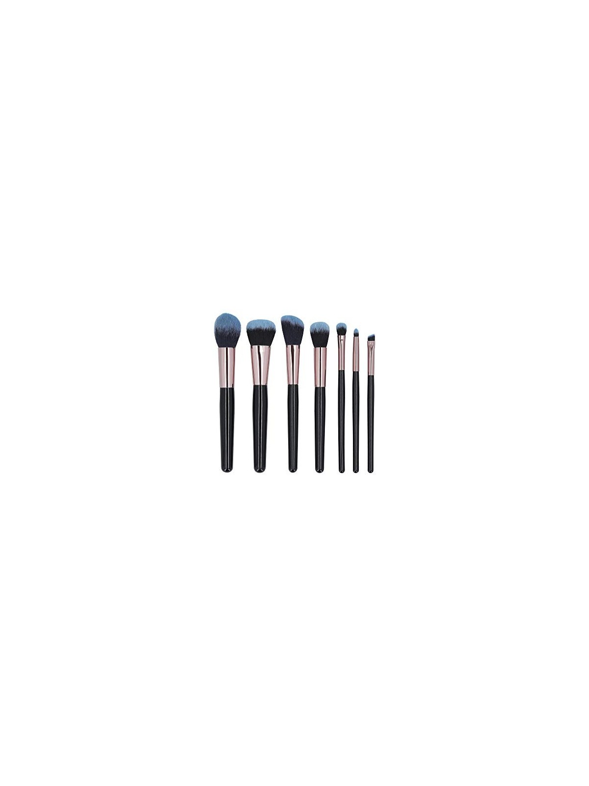 MIMO Black Makeup Brush Set 7 pcs Women's Brushes
