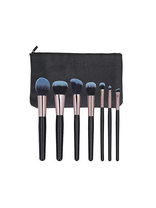 MIMO Black Makeup Brush Set 7 pcs Women's Brushes
