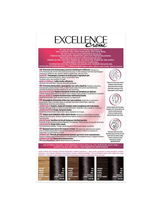 Tintura per capelli Excellence Creme 1 Nero