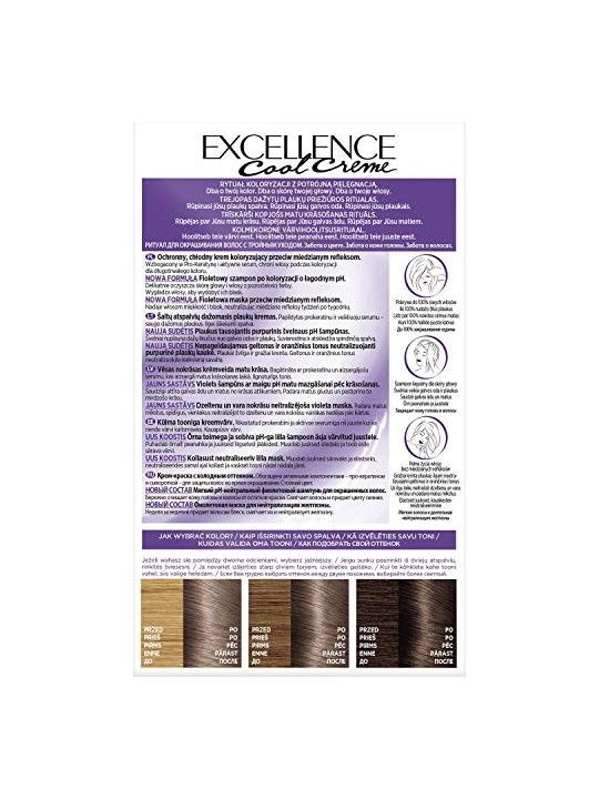 Tintura per capelli Excellence Cool Creme 711 Biondo Ultra Cenere