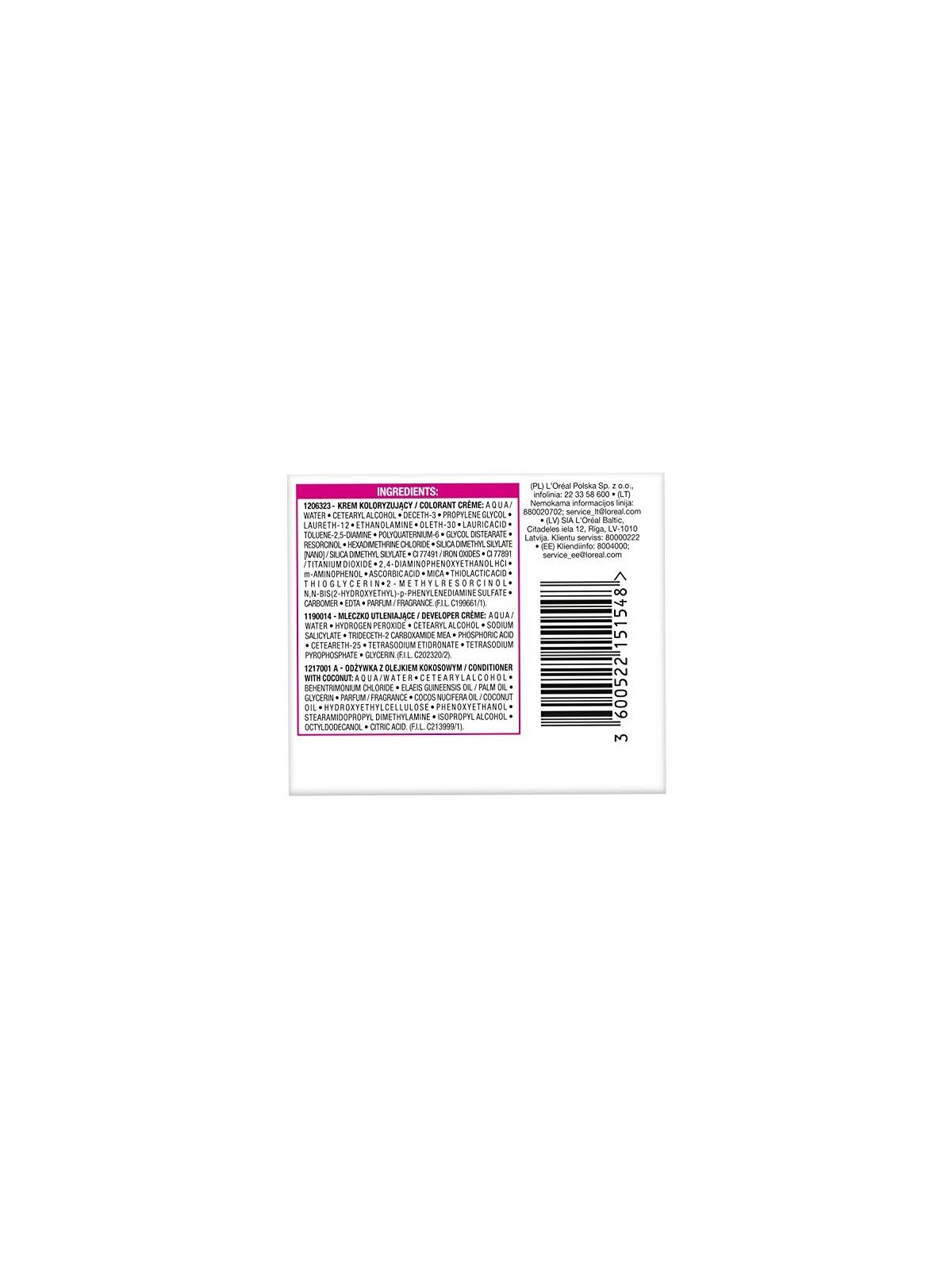 LOREAL Casting Creme Gloss tintura per capelli 100 Liquirizia