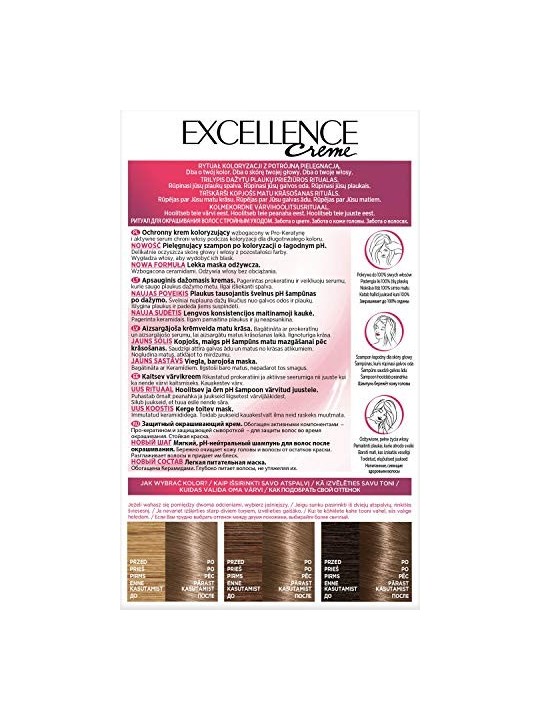 Tintura per capelli Excellence Creme 71 Biondo Cenere
