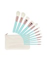 Set Pennelli Trucco Turchese 12 pz