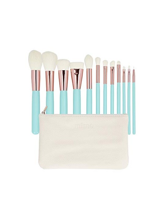Set Pennelli Trucco Turchese 12 pz