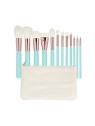 Set Pennelli Trucco Turchese 12 pz