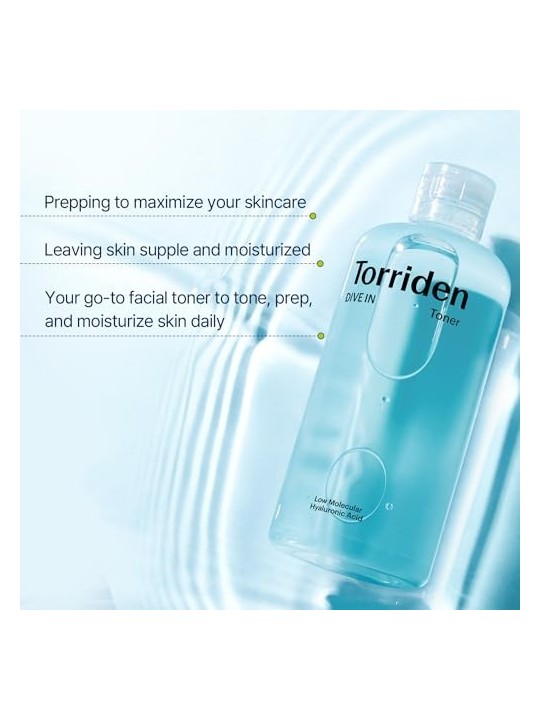 Torriden Dive In Low Molecular Hyaluronic Acid Toner 300ml Torriden www.essenzetotalstyle.com 