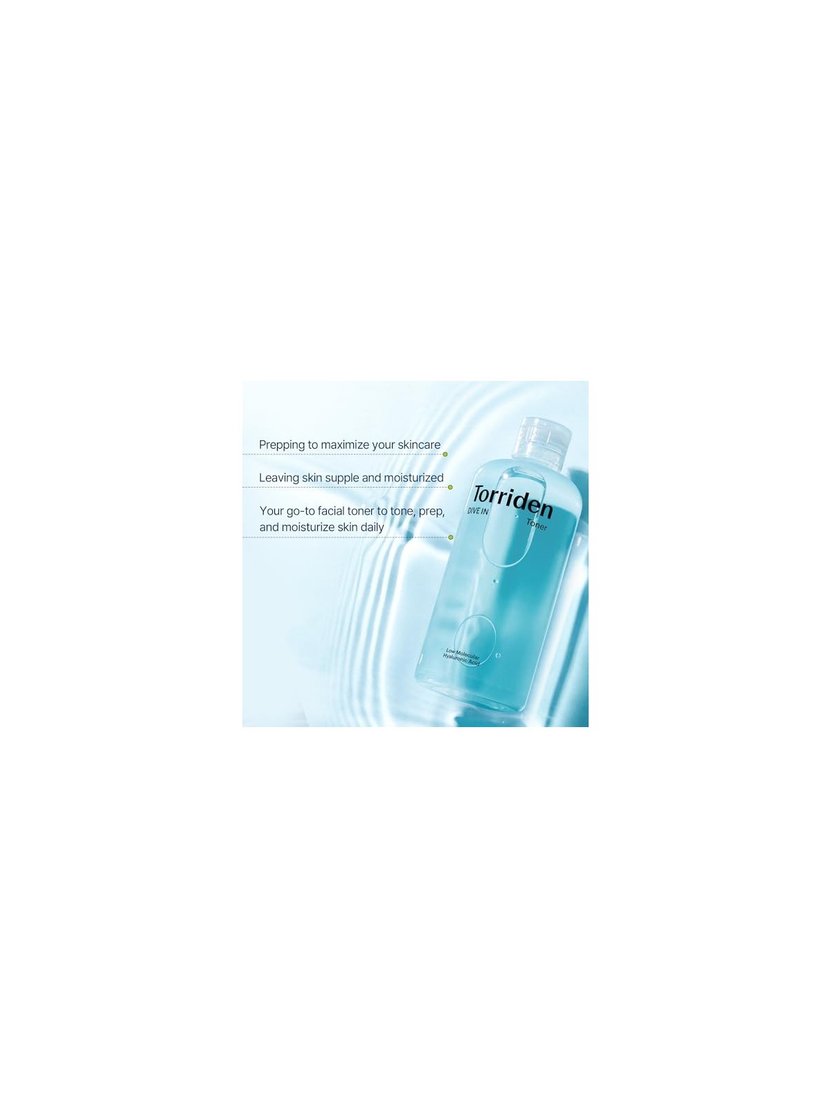Torriden Dive In Low Molecular Hyaluronic Acid Toner 300ml Torriden www.essenzetotalstyle.com 