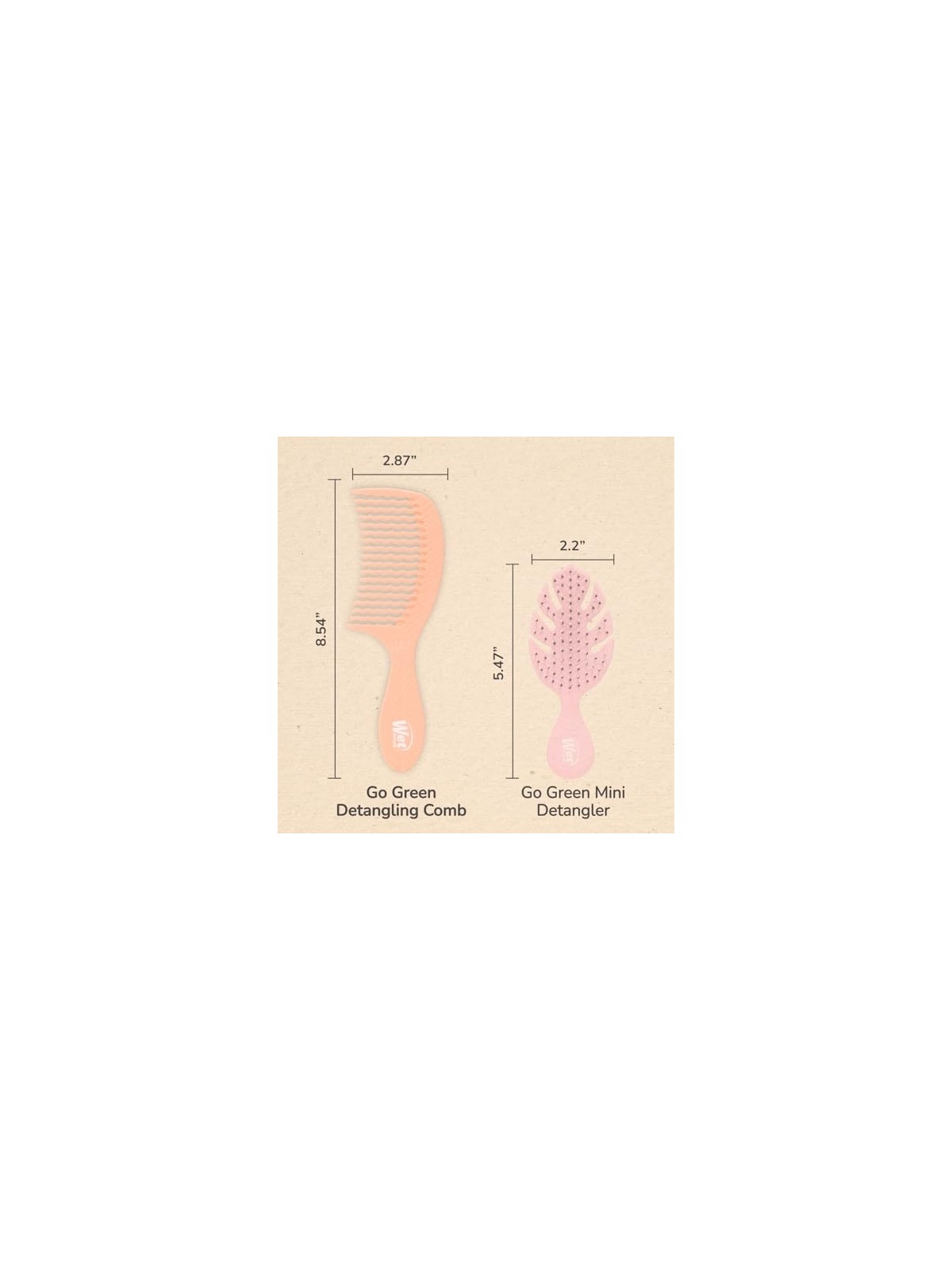 Pettine Wet Brush Go Green al Cocco
