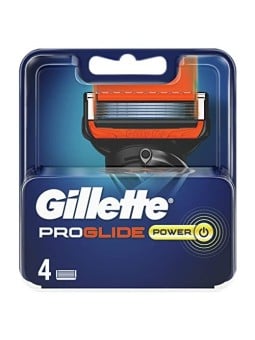 Gillette FUSION PROGLIDE POWER caricabatterie con 4 ricariche unisex