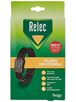 Relec braccialetto antizanzare citronella nero 1 unit unisex