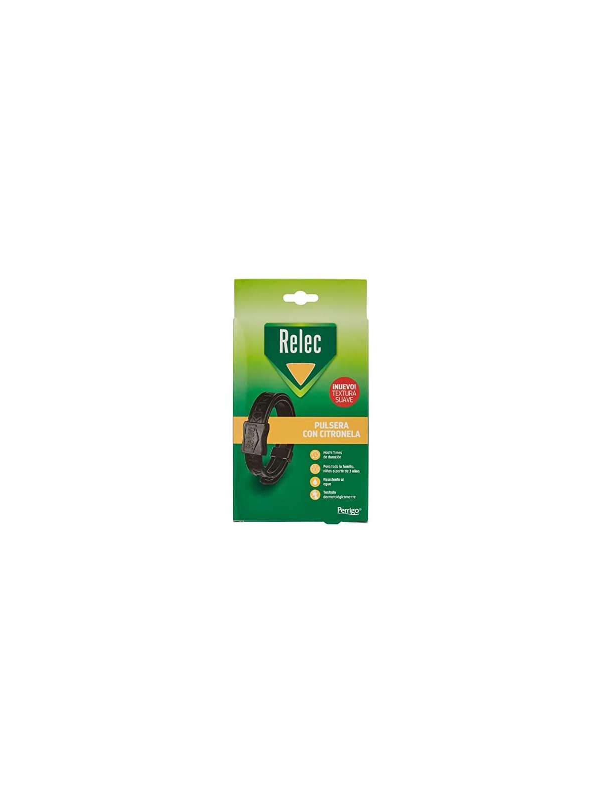 Relec braccialetto antizanzare citronella nero 1 unit unisex