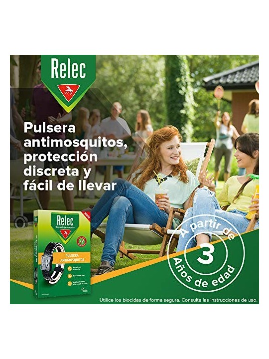 Relec braccialetto antizanzare citronella nero 1 unit unisex