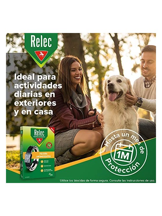 Relec braccialetto antizanzare citronella nero 1 unit unisex