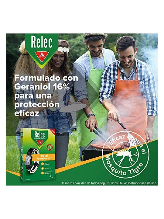 Relec braccialetto antizanzare citronella nero 1 unit unisex