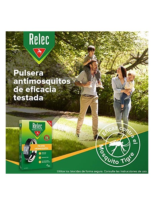Relec braccialetto antizanzare citronella nero 1 unit unisex