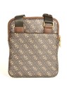 Guess Vezzola Borsa a Tracolla in Pelle Sintetica Marrone Uomo
