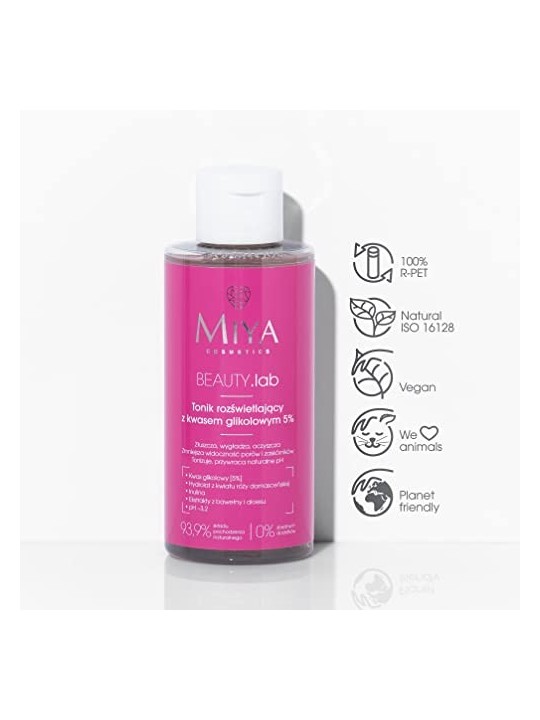 Tonico illuminante con acido glicolico 5