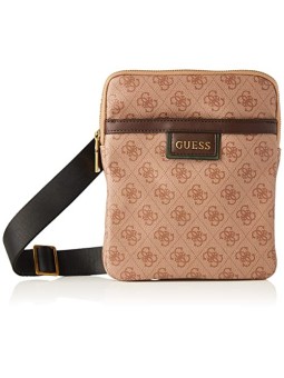 Guess Vezzola Borsa Tracolla in Pelle Sintetica Marrone uomo