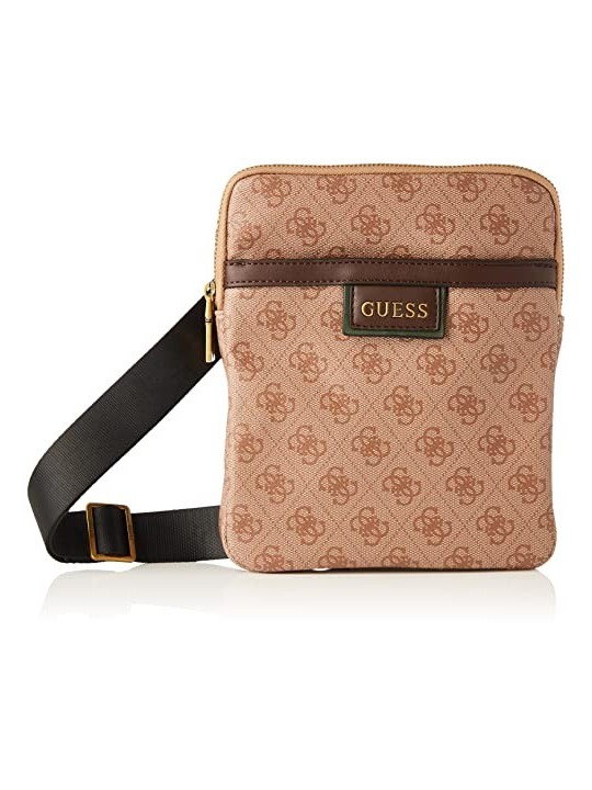 Guess Vezzola Borsa Tracolla in Pelle Sintetica Marrone uomo