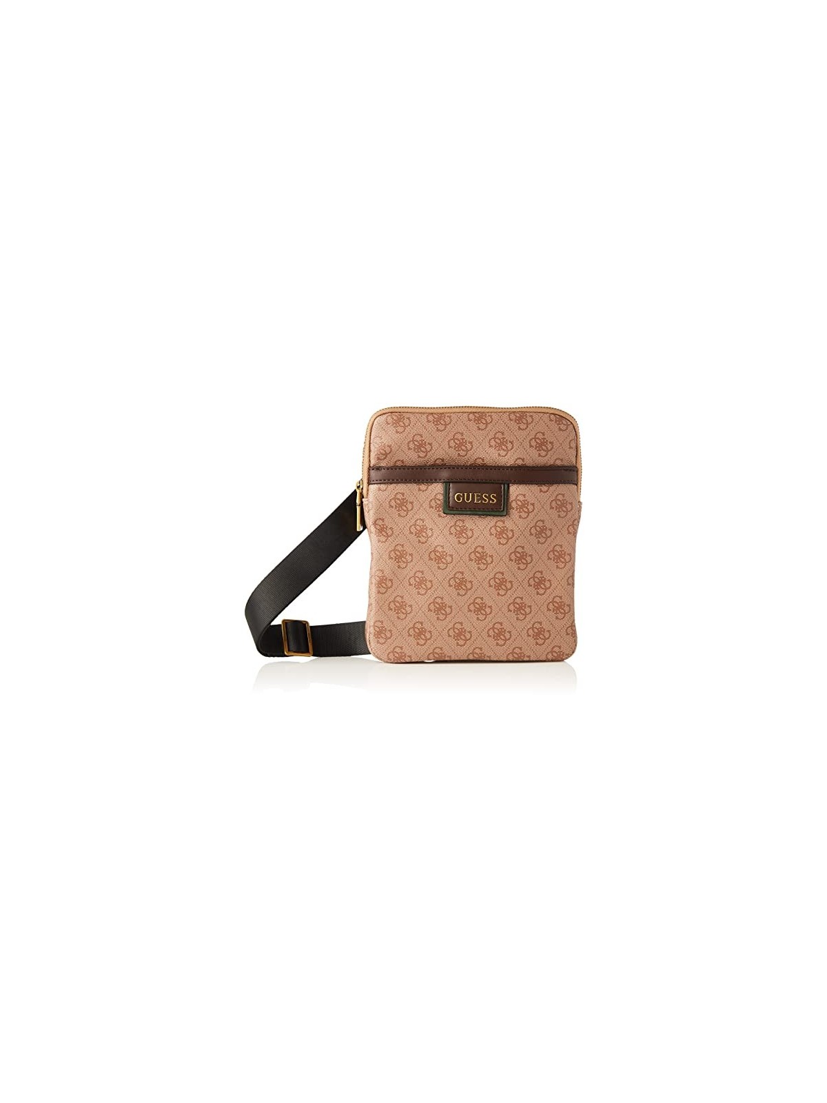 Guess Vezzola Borsa Tracolla in Pelle Sintetica Marrone uomo
