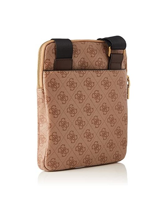 Guess Vezzola Borsa Tracolla in Pelle Sintetica Marrone uomo